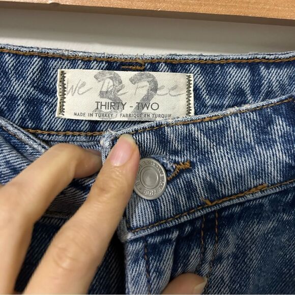 NWT Free People Dakota Straight Leg Jean in Indigo Blue - Picture 2 of 12